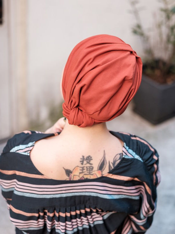 Turban Vintage Rusty - chemo mutsje / alopecia mutsje Turban Vintage Rusty - chemo mutsje / alopecia mutsje