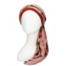 Sjaal-band Sofia Rood - chemo hoofddoek / alopecia sjaal