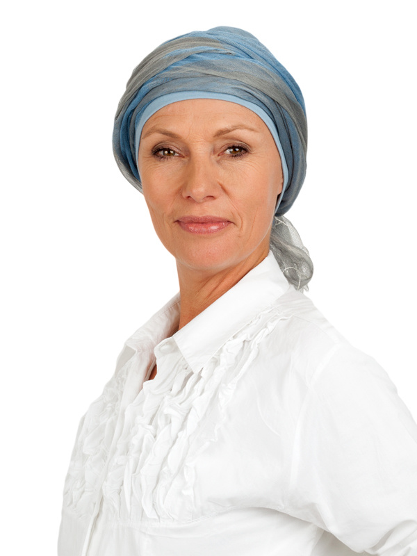 Sjaal-band blue - chemo hoofddoek / alopecia sjaal Sjaal-band blue - chemo hoofddoek / alopecia sjaal