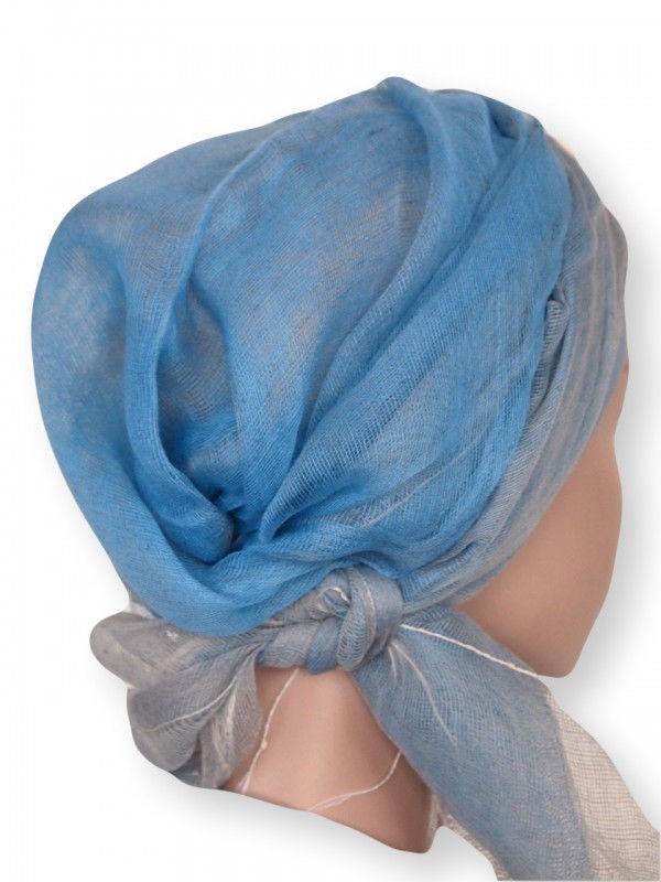 Sjaal-band blue - chemo hoofddoek / alopecia sjaal Sjaal-band blue - chemo hoofddoek / alopecia sjaal