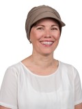 Cap Diane Taupe - chemo hat / alopecia headwear