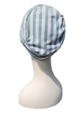 Cap Diane Turquoise-White - chemo hat / alopecia headwear