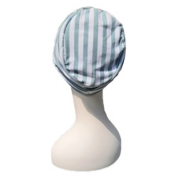 Pet Diane Turquoise-Wit - chemo mutsje / alopecia mutsje Chemo mutsjes Lookhatme - Pet Diane Turquiose-Wit - chemo pet / alopecia pet
