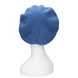 Beret Eva - Blue - chemo hat / alopecia beret