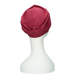 Comfortable hat Iris Bordeaux - chemo hat / alopecia hat