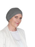 Comfortabel mutsje Iris Grijs - mutsje voor chemo / alopecia hoofdbedekking