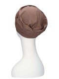 Comfortable hat Iris Taupe - chemo hat / alopecia hat