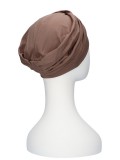 Comfortable hat Iris Taupe - chemo hat / alopecia hat