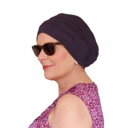 Comfortabel mutsje Iris aubergine - chemo mutsje / alopecia mutsje Comfortabel mutsje Iris aubergine - chemo mutsje / alopecia mutsje