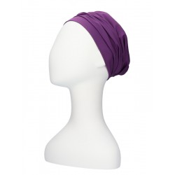 Comfortabel mutsje Iris paars - chemo muts / alopecia mutsje Chemo mutsjes zomer - Comfortabel mutsje Iris paars - chemo muts / alopecia mutsje