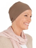 Chemo slaapmuts Elisa Taupe - chemo mutsjes Lookhatme / alopecia mutsje