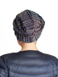 Mutsje Maya donker blauw patroon Mutsje Maya donker blauw patroon