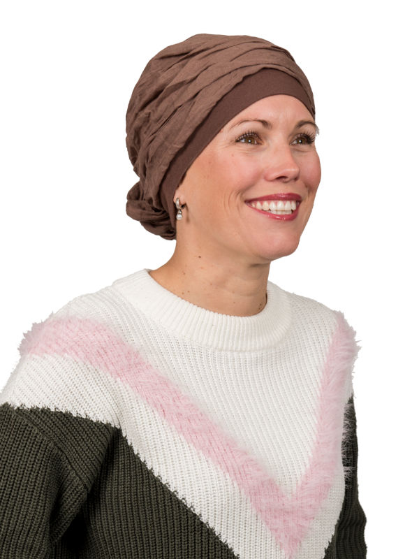 Top Mano B - chemo / alopecia sjaalmutsje Top Mano B - chemo mutsje / alopecia sjaalmutsje