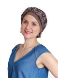 Top Mano Print Bruin - chemo mutsje / alopecia mutsje Top Mano Print Bruin - chemo mutsje / alopecia mutsje - verkrijgbaar bij MooiHoofd