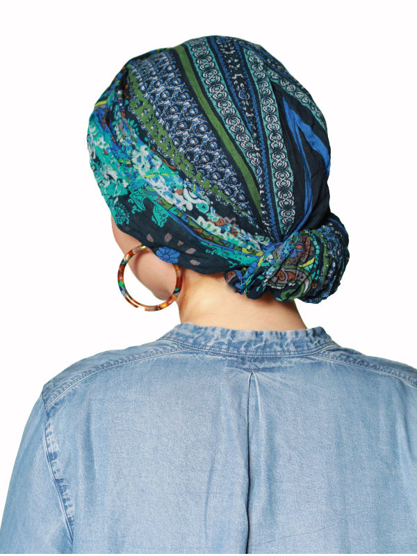 Top Mano print N - chemo mutsje / alopecia mutsje Top Mano print N - chemo mutsje / alopecia mutsje