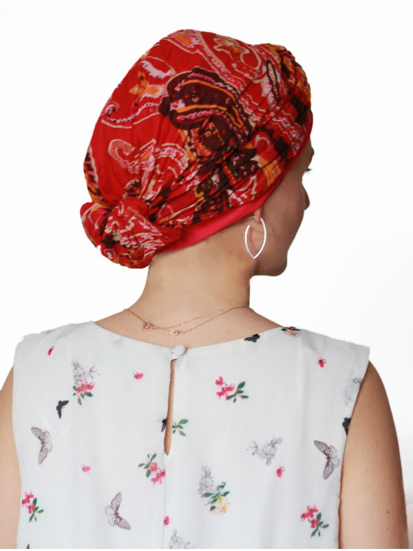 Top Mano print R - chemo mutsje / alopecia mutsje Top Mano print R - chemo mutsje / alopecia mutsje