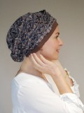 Top Mano Shiny Brown - chemo hat / alopecia hat