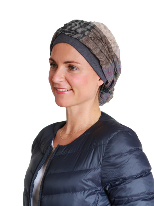 Top Mano print jeans - chemo mutsje / alopecia mutsje Top Mano print jeans - chemo mutsje / alopecia mutsje