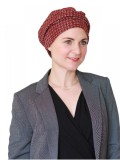 Hat Maya red - cancer hat / alopecia headwear
