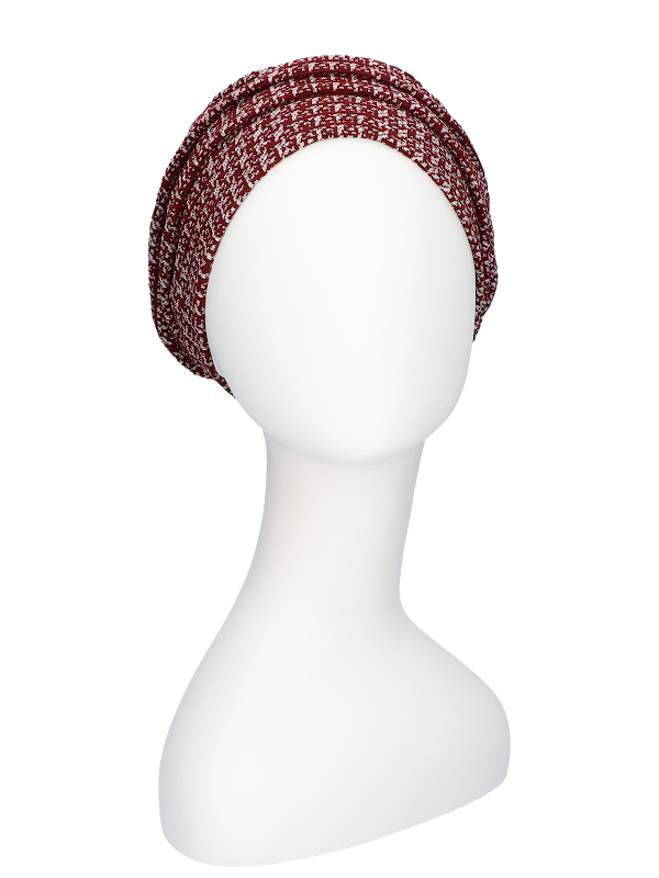 Hat Maya red - chemo hat / alopecia headwear