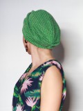 Chemo Mutsjes - Chemo mutsje Maya Design Lime - alopecia hoofdbedekking vrouwen