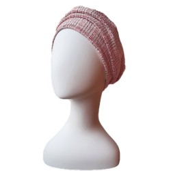 Mutsje Maya Chanelli Pink Sparkle - chemotherapie mutsje - alopecia hoofdbedekking Mutsje Maya Chanelli Pink Sparkle - chemomuts - alopecia hoofdbedekking