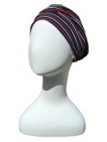 Hippe Chemo Mutsjes winkel -  Maya navy/red/white stripes - chemo muts - chemo hoofdbedekking