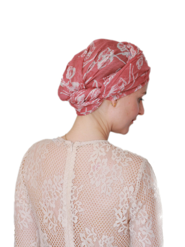 Sjaalmutsje New Fantasie Delhi Pink Print Sjaalmutsje New Fantasie Delhi Pink Print