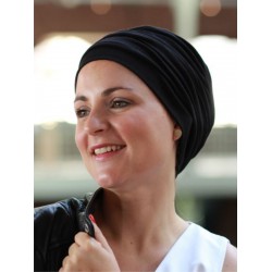 Top Noa Zwart - chemo muts / alopecia mutsje Chemo mutsjes Mooihoofd - Top Noa Zwart
