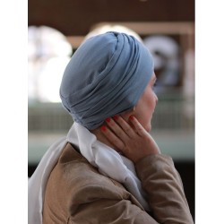 Top Noa blauwgrijs- chemotherapie mutsje / alopecia mutsje Chemo mutsjes Lookhatme - Top Noa blauwgrijs