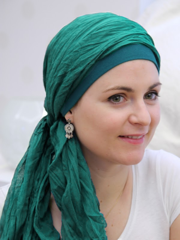 Chemo scarf New Delhi Pacific - chemo hat / alopecia hat