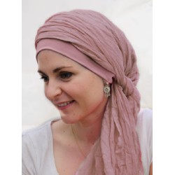 chemo mutsjes winkel- Sjaalmutsje New Delhi Roze - chemo hoofdbedekking