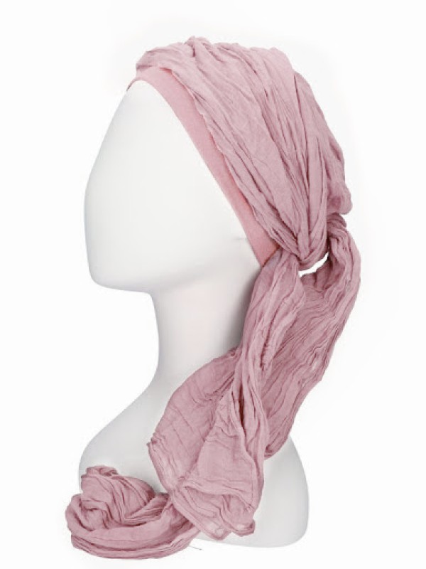 Scarf-hat New Delhi Pink - chemo headscarf / alopecia scarf