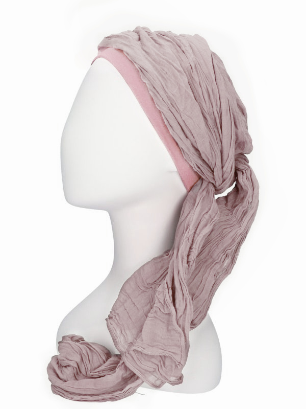 chemo mutsjes winkel- Sjaalmutsje New Delhi Pink- chemo hoofdbedekking