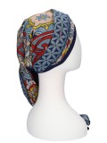 Scarf-hat New Delhi Fantasy multi B - chemo headscarf / alopecia scarf