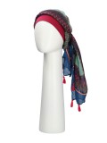 Sjaalmutsje New Delhi Fantasie Framboise Print - chemo hoofddoekje / alopecia sjaal Sjaalmutsje New Delhi Fantasie Framboise Print - chemo hoofddoekje / alopecia sjaal