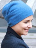 Muts Tili blauw Kashmir - winter chemo muts / alopecia muts Muts Tili blauw Kashmir - winter chemo muts / alopecia muts