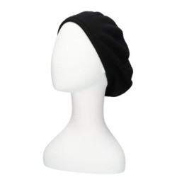 Baret Eva - zwart - chemo muts / alopecia hoofdbedekking chemo mutsjes winter Baret Eva - zwart - chemo muts winter