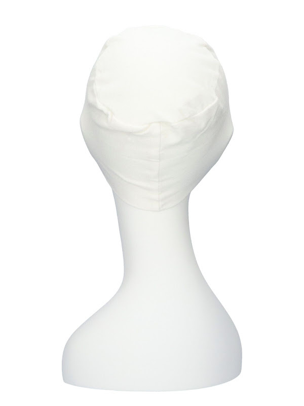 Nachtmutsje Elisa Wit - chemo mutsjes Lookhatme / alopecia mutsje