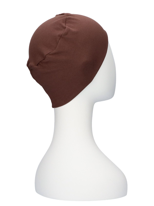 Chemo slaapmuts Elisa Bruin - chemo mutsjes Lookhatme / alopecia mutsje