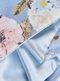 Chemo mutsjes accessoires - Siersjaal Blossom Blue