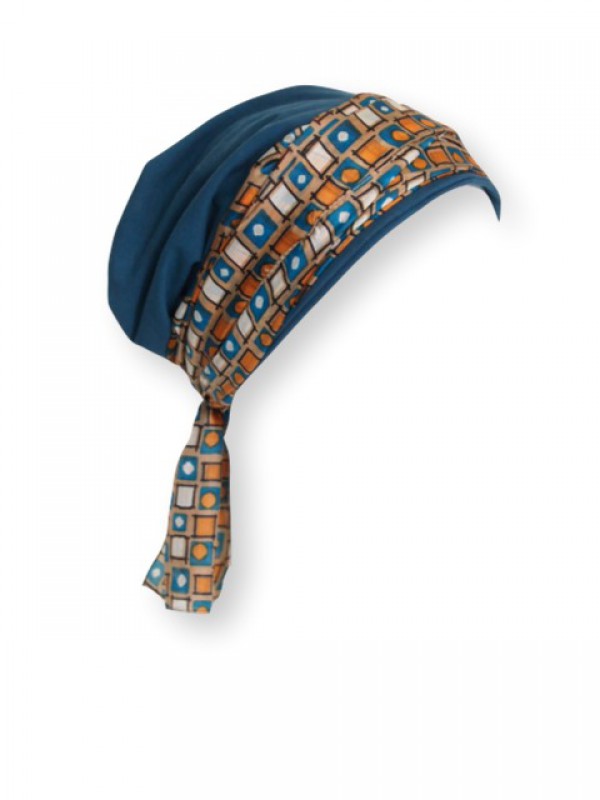 Top Aca petrol - chemo mutsje / alopecia mutsje Top Aca petrol - chemo mutsje / alopecia mutsje