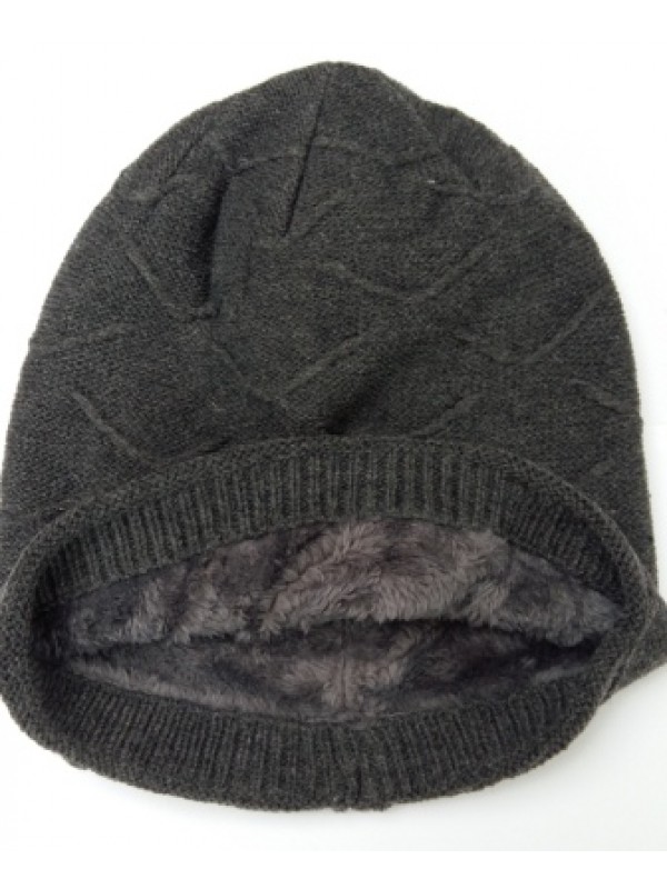 Beanie Courtney, met fleece, grijs Beanie Courtney, met fleece, grijs