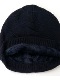 Beanie Courtney, met fleece, navy Beanie Courtney, met fleece, navy